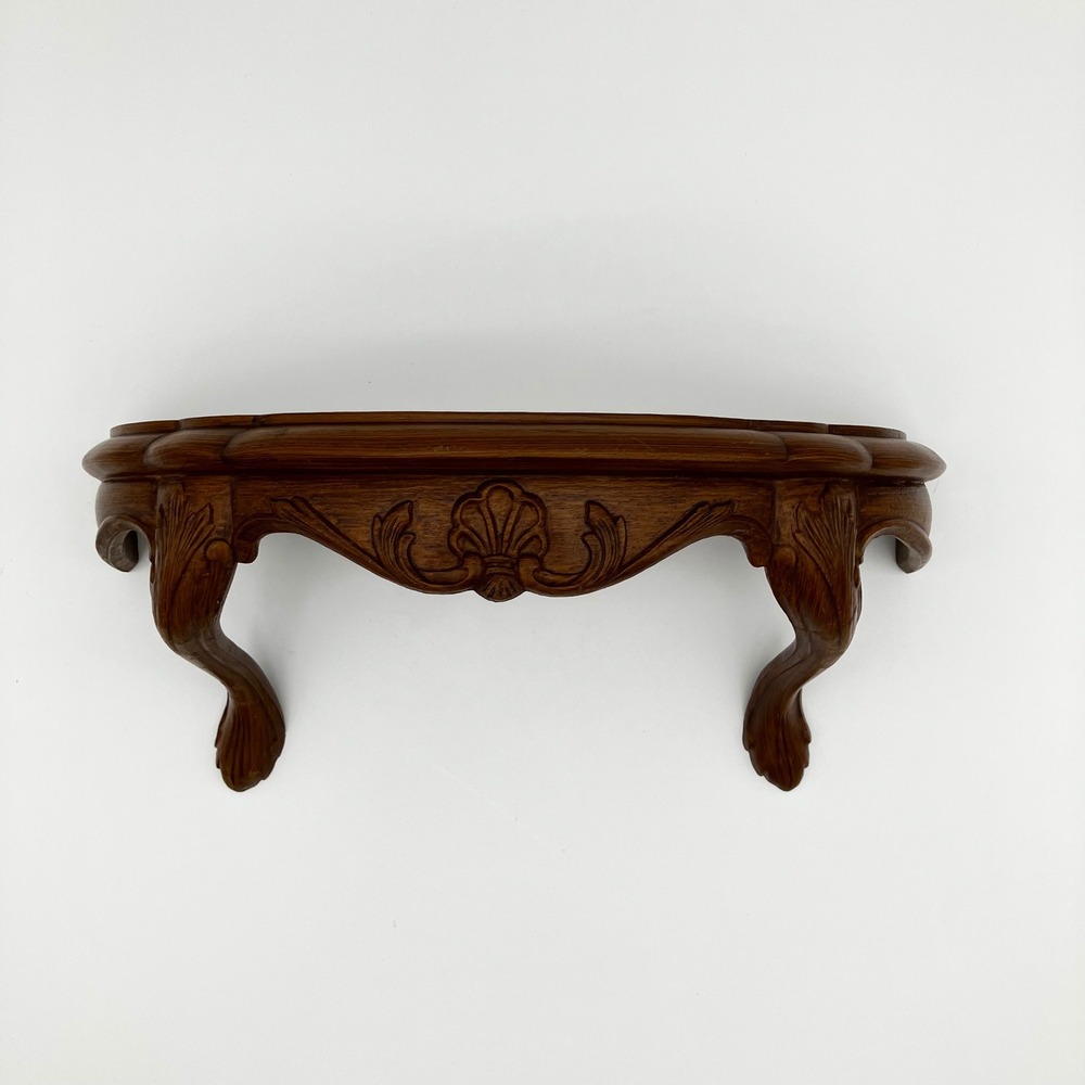 Burwood Wall Pocket Shelf 2625 12in Brown Vintage Faux Wood Shell Design